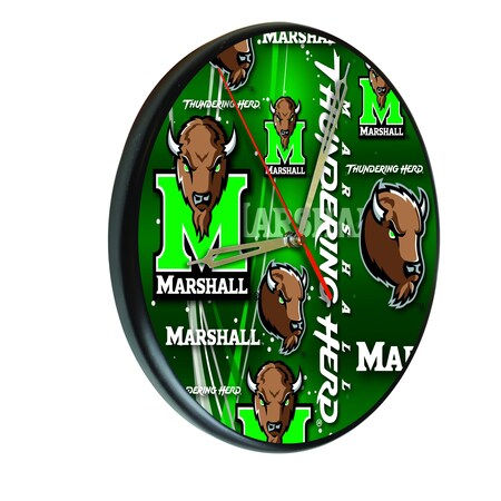 Marshall University 13 Solid Wood Clock